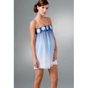 Alice + Olivia Ombre Rosette Tube Dress